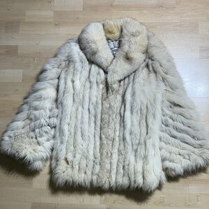 Saga Furs Cream Teddy Jacket